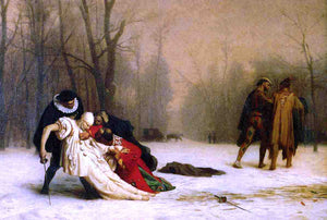  Jean-Leon Gerome Duel After the Masked Ball - Art Print