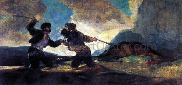  Francisco Jose de Goya Y Lucientes Duel with Cudgels - Art Print