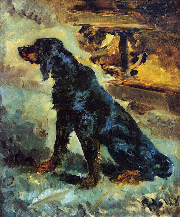  Henri De Toulouse-Lautrec Dun, a Gordon Setter Belonging to Comte Alphonse de Toulouse-Lautrec - Art Print