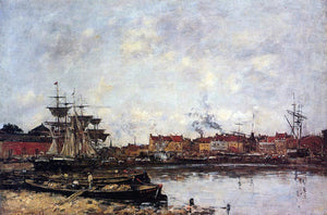  Eugene-Louis Boudin Dunkirk, the Inner Port - Art Print