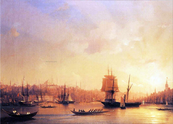  Ivan Constantinovich Aivazovsky Dusk on the Golden Horn - Art Print