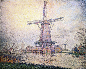  Paul Signac Dutch Mill at Edam - Art Print