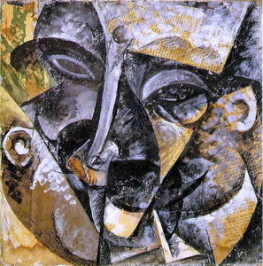  Umberto Boccioni Dynamism of a Man's Head - Art Print