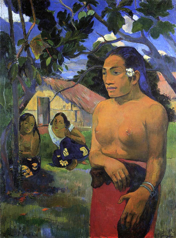  Paul Gauguin E haere oe i hia (also known as Where Are You Going?) - Art Print