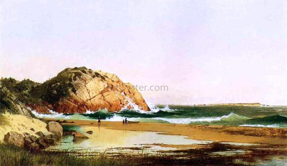  Thomas Hicks Eagle Rock, Manchester Beach, Massachusetts (after Kensett) - Art Print