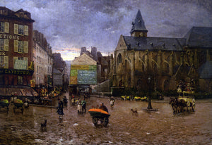  Henri Gaston Darien Early morning near l'eglise de St. Medard, Paris - Art Print