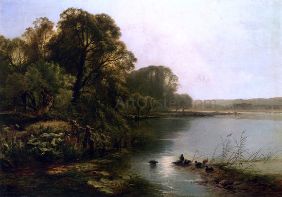  Henry John Boddington Early Morning on the Thames - Art Print