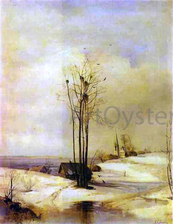  Alexei Kondratevich Savrasov Early Spring, Thaw - Art Print