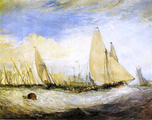  Joseph William Turner East Cowes Castle, the Seat of J. Nash, Esq.; the Regatta Beating to Windward - Art Print