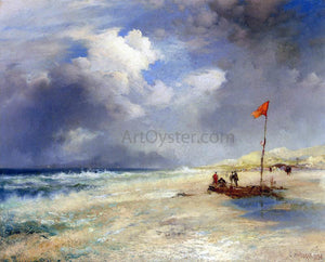  Thomas Moran East Hampton Beach - Art Print