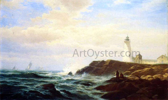  Edward Moran Eastern Point, Gloucester - Art Print