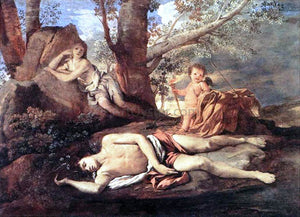  Nicolas Poussin Echo and Narcissus - Art Print