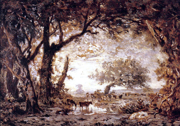  Theodore Rousseau Edge of the Forest of Fontainebleau - Art Print