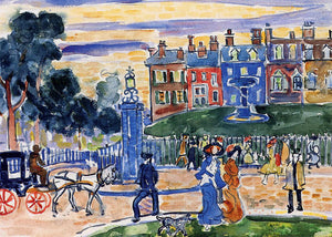  Maurice Prendergast Edge of the Park - Art Print