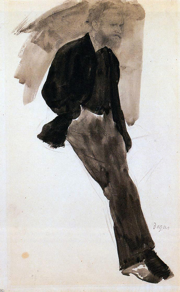  Edgar Degas Edouard Manet Standing - Art Print