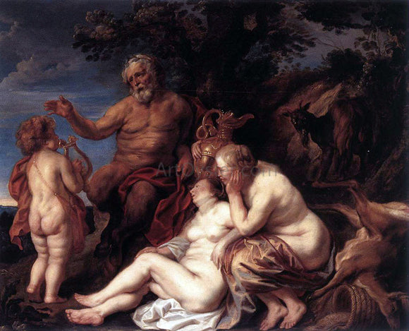  Jacob Jordaens Education of Jupiter - Art Print