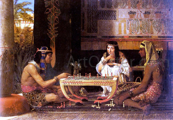  Sir Lawrence Alma-Tadema Egyptian Chess Players - Art Print