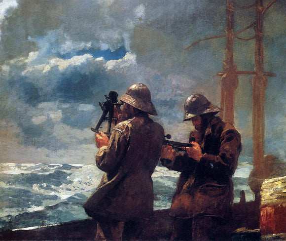  Winslow Homer Eight Bells - Art Print