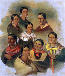  George Winter Eight Potawatomi Women - Art Print