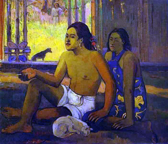  Paul Gauguin Eilaha Ohipa (also known as Not Working) - Art Print