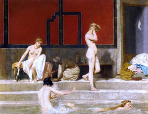  Raffaello Sorbi Elegant Ladies at the Baths - Art Print
