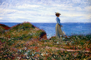  Leon Giran-Max Elegante A La Pointe De Crosnier, Saint-Briac (Bretagne) - Art Print
