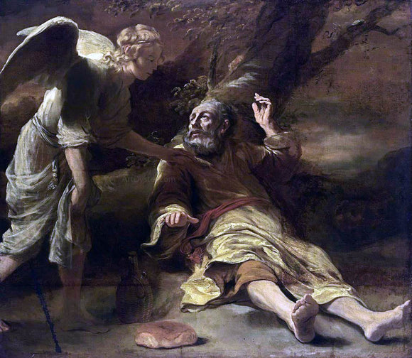  Ferdinand Bol Elijah Fed by an Angel - Art Print