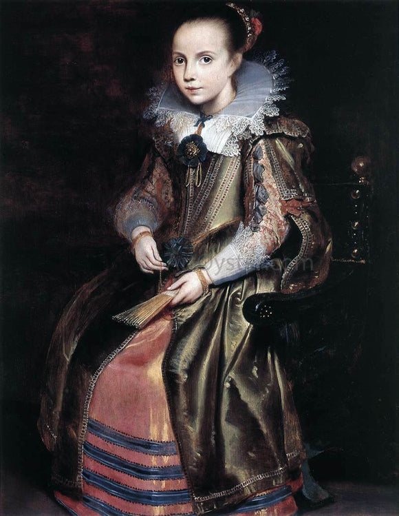  Cornelis De Vos Elisabeth (or Cornelia) Vekemans as a Young Girl - Art Print