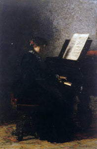  Thomas Eakins Elizabeth at the Piano - Art Print