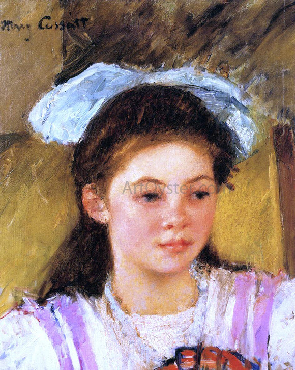  Mary Cassatt Ellen Mary Cassatt with a Large Bow in Her Hair - Art Print