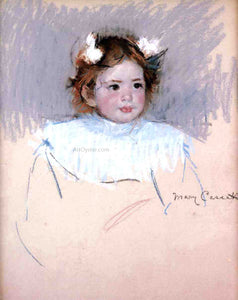  Mary Cassatt Ellen with Bows in Her Hair, Looking Right - Art Print