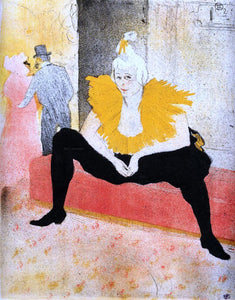  Henri De Toulouse-Lautrec Elles: Cha-U-Kao, Chinese Clown, Seated - Art Print