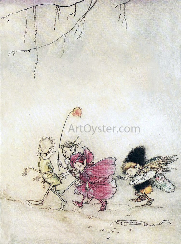  Arthur Rackham Elves - Art Print