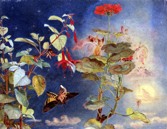  John George Naish Elves And Fairies: A Midsummer Night's Dream - Art Print