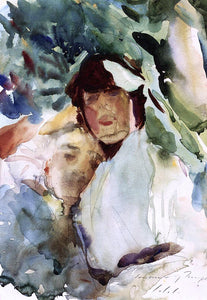  John Singer Sargent Ena Wertheimer with Antonio Mancini - Art Print