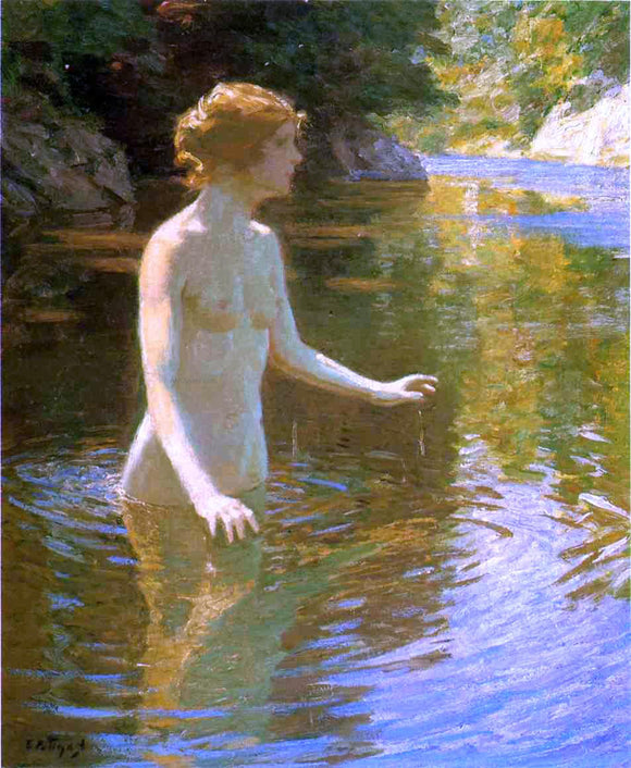  Edward Potthast An Enchanted Pool - Art Print