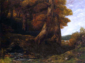  Gustave Courbet Entering the Forest - Art Print