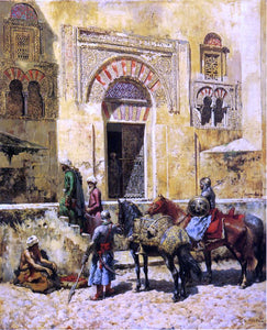  Edwin Lord Weeks Entering the Mosque - Art Print