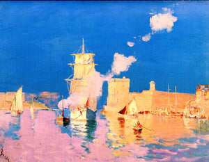  Alexandre-Denis Abel De Pujol Entering the Port of Marseilles - Art Print