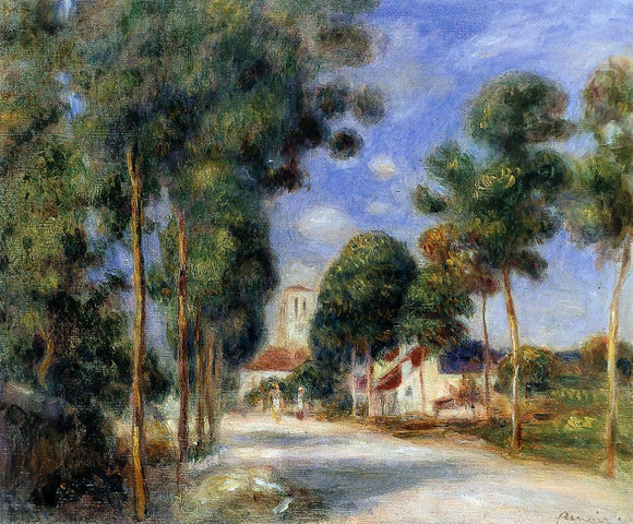  Pierre Auguste Renoir Entering the Village of Essoyes - Art Print