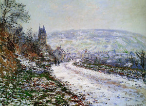  Claude Oscar Monet Entering the Village of Vetheuil in Winter - Art Print