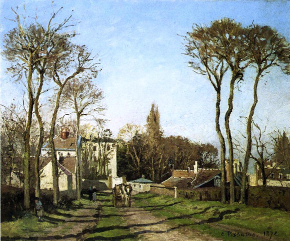  Camille Pissarro Entering the Village of Voisins - Art Print
