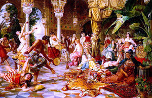  Belisario Gioja Entertainment In the Harem - Art Print