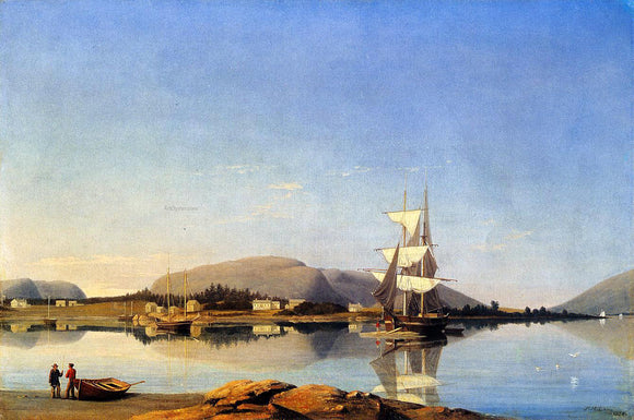  Fitz Hugh Lane Entrance of Somes Sound from Southwest Harbor - Art Print