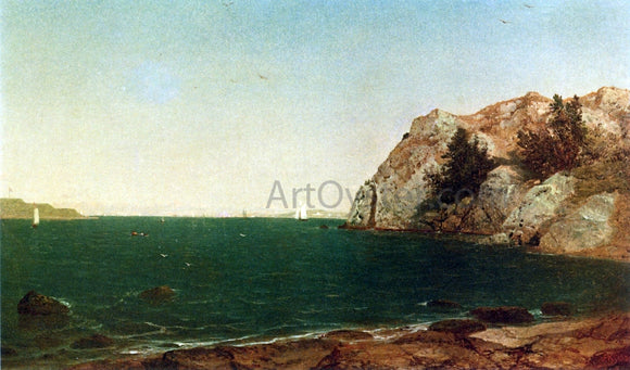  John Frederick Kensett Entrance to Newport Harbor - Art Print