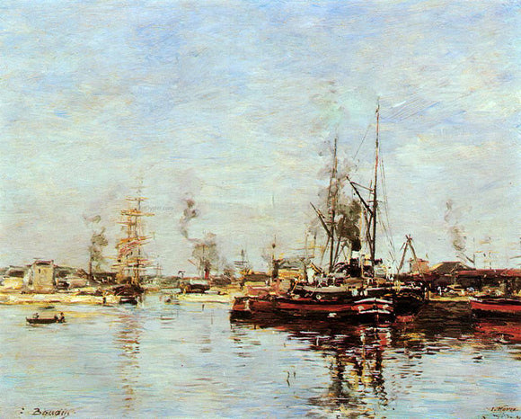  Eugene-Louis Boudin Entrance to the Port of Le Havre - Art Print