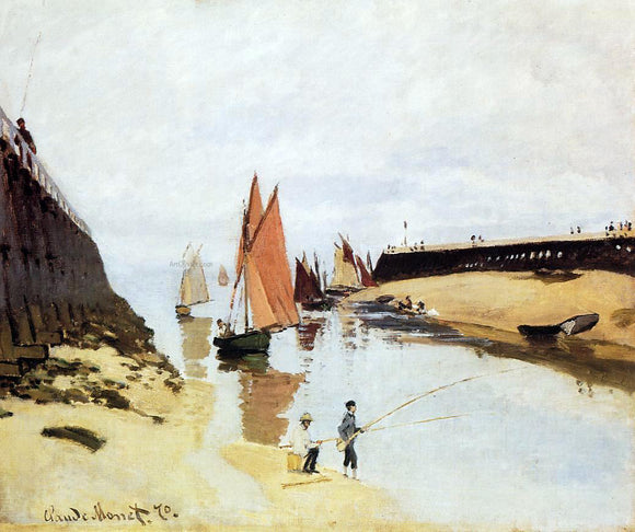  Claude Oscar Monet Entrance to the Port of Trouville - Art Print