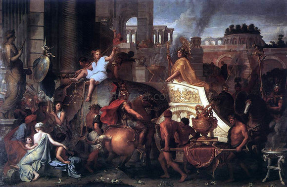  Charles Le Brun Entry of Alexander into Babylon - Art Print