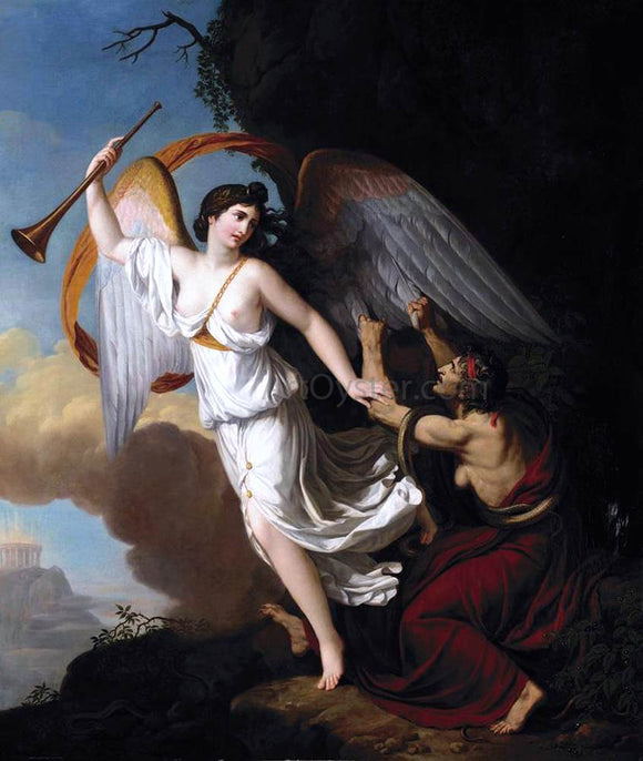 Francois-Guillaume Menageot Envy Plucking the Wings of Fame - Art Print