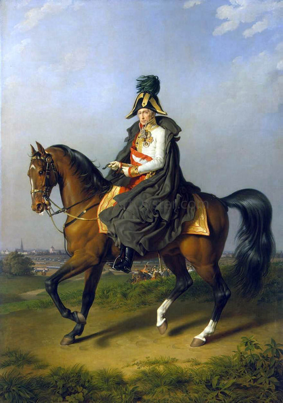  Johann Peter Krafft Equestrian Portrait of Franz I - Art Print